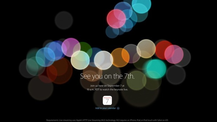 新型iPhone登場か!? Apple、スペシャルイベント開催を9月7日と正式発表！