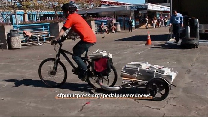 自転車だけを使って配達する新聞社 アメリカ Cycle やわらかスポーツ情報サイト