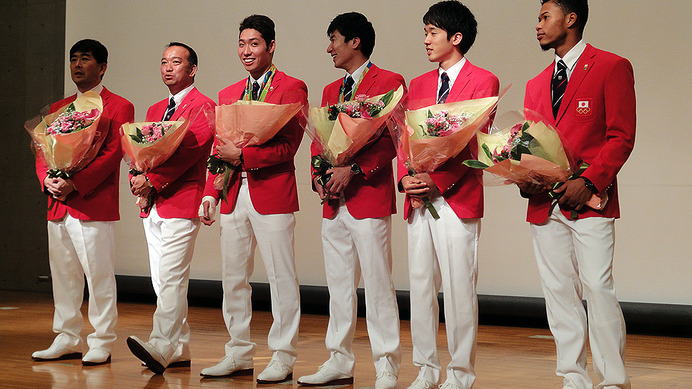 東洋大学「リオ五輪報告会」（10月3日）に登壇したウォルシュジュリアン選手ら