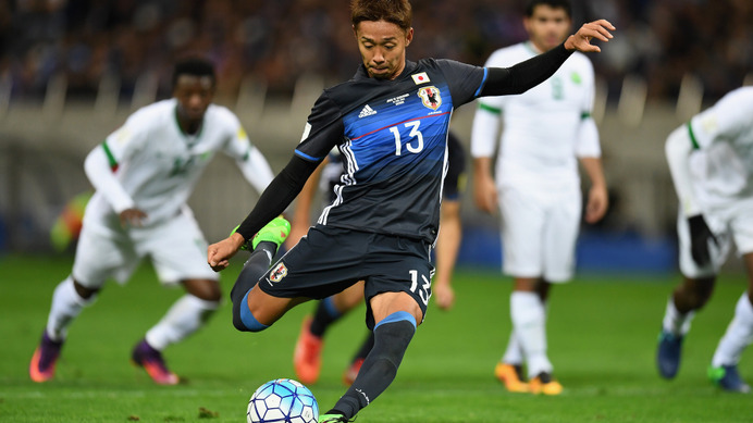 サッカー日本代表の清武弘嗣 参考画像（2016年11月15日）