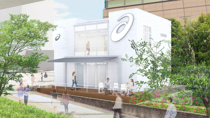アシックス、リバーサイドカフェの施設名を「ASICS CONNECTION TOKYO」に決定