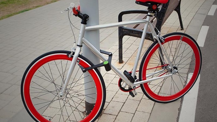 軽量・頑丈な折りたたみ式の自転車ロック「フォルディーロック」発売