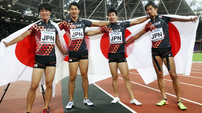 世界陸上17 男子400メートルリレー 日本が史上初の銅メダル獲得 Cycle やわらかスポーツ情報サイト