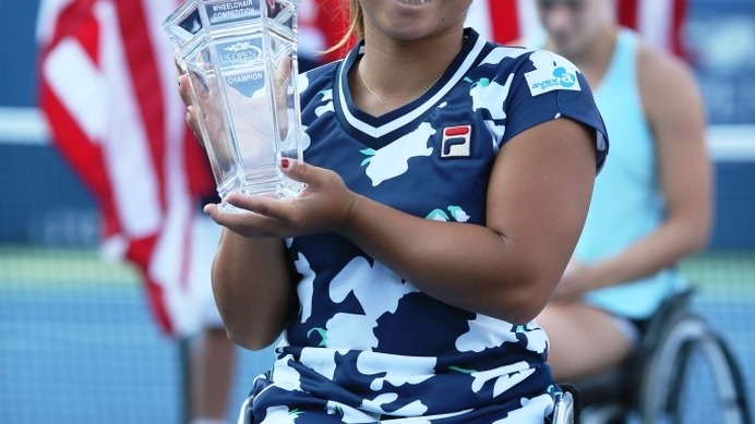 上地結衣、全米オープン車いすテニス女子シングルス優勝