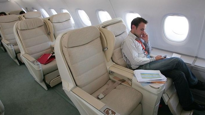 日本代表が乗る飛行機の「座席」はこんな感じ