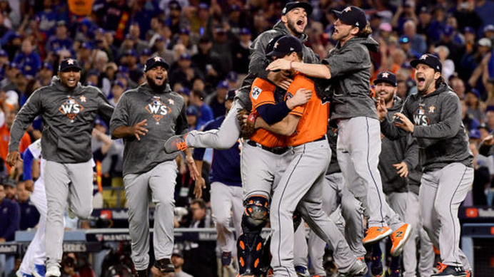 ワールドシリーズ制覇を果たしたアストロズ【写真：Getty Images】