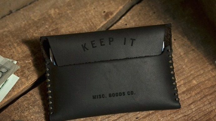 Keep It/Lose It レザーウォレット by Misc. Goods Co.