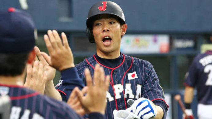 侍ジャパン・秋山翔吾は3安打2打点の活躍で勝利に貢献【写真：Getty Images】