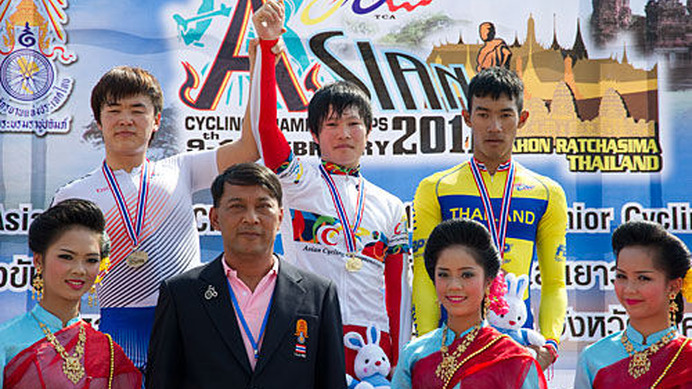 　タイのナコンラチャシマで開催されている第31回アジア自転車競技選手権、第18回アジア・ジュニア自転車競技選手権は2月10日、ジュニア男子スクラッチ決勝で久保田元気（福島・学法石川高）が優勝した。