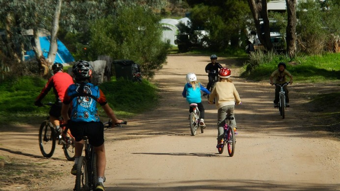 Kids cycling