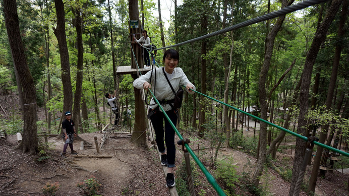 森林を活用したアドベンチャーパーク「冒険の森」が岐阜県百年公園に7月オープン