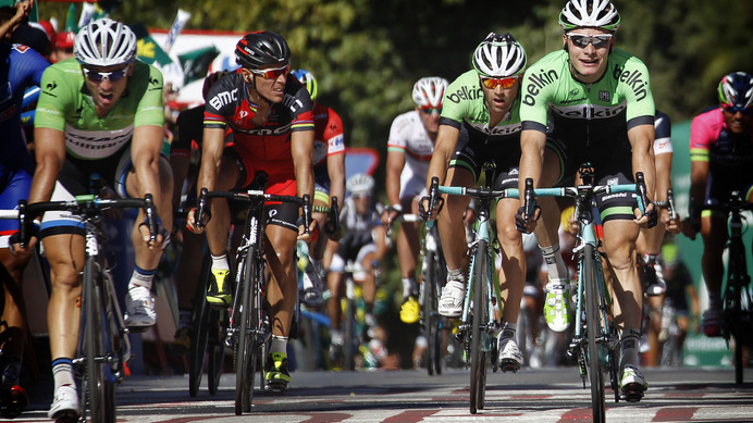 2014年ブエルタ・ア・エスパーニャ第5ステージ、ジョン・デゲンコルブ（ジャイアント・シマノ）が優勝