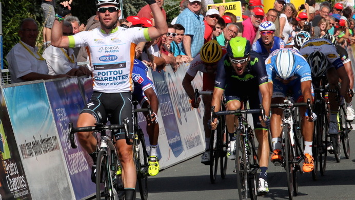 2014年ツール・デゥ・ポワトゥー・シャラント第2ステージ、マーク・カベンディッシュ（オメガファルマ・クイックステップ）が優勝