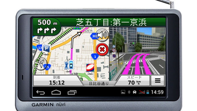 Android OSを搭載したポータブルカーナビ、ガーミンより登場