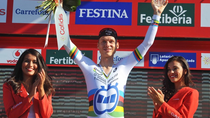 2014年ブエルタ・ア・エスパーニャ第10ステージ個人TT、トニー・マルティン（オメガファルマ・クイックステップ）が優勝