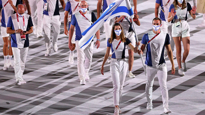 【東京五輪】イスラエルやカザフスタンの“美人旗手”にSNSで脚光　凛とした佇まいに「二度見した」