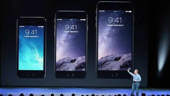 左から iPhone 5s、6、6 Plus　(c) Getty Images