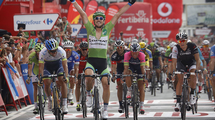 2014年ブエルタ・ア・エスパーニャ第17ステージ、ジョン・デゲンコルブ（ジャイアント・シマノ）が優勝