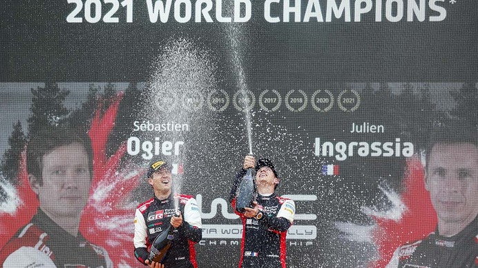 【WRC】トヨタのオジエが8度目のチャンピオン　チームタイトルとW戴冠