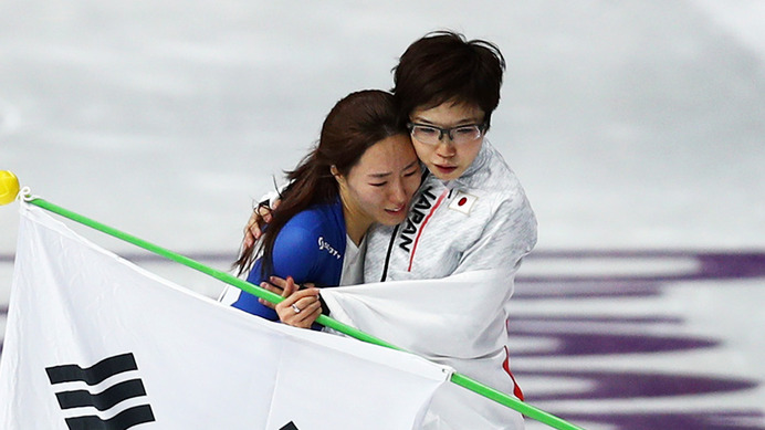 【北京五輪】涙の李相花さん、1000m出場の小平奈緒にエール「勇敢さとチャレンジ精神を見せて」