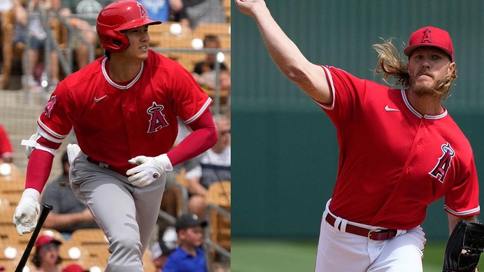 【MLB】大谷翔平と二枚看板を形成するノア・シンダーガードが初登板で快投　MLB公式も2人を「最強デュオ」に選出