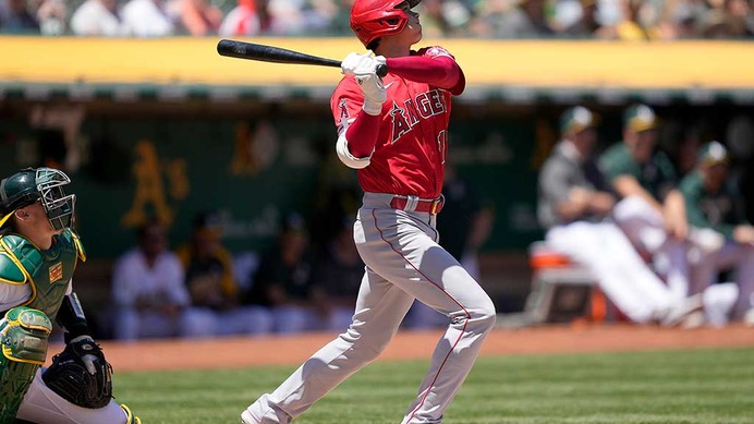 【MLB】大谷翔平、2試合連発の今季8号　飛距離130メートルの特大弾に実況「アメージング！」