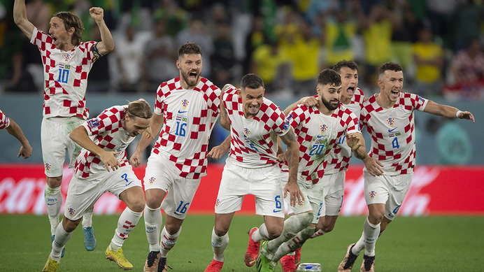 【カタールW杯】優勝候補ブラジルがベスト8で姿消す…　クロアチアが2戦連続PK制し2大会連続ベスト4進出