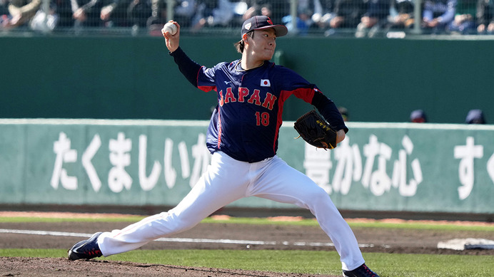 【WBC】侍ジャパン、山本由伸はソフトバンク相手に3回3Kも2失点　村上宗隆のエラーも絡みリード許す