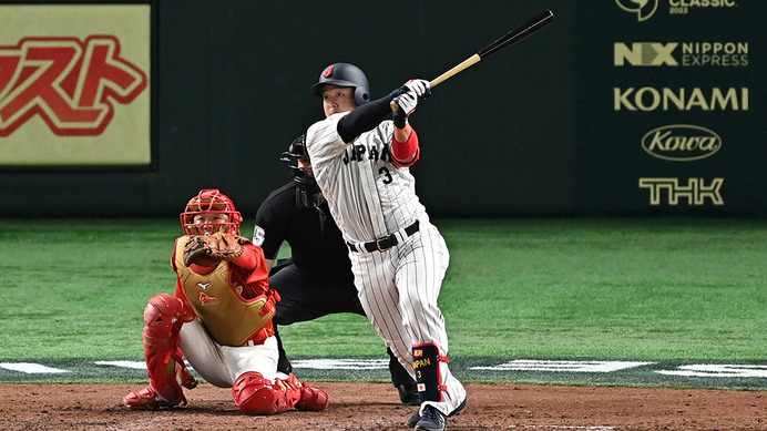 【WBC】侍ジャパン、牧秀悟が日本今大会“第1号”　ライトへの本塁打で初陣中国相手に貴重な追加点