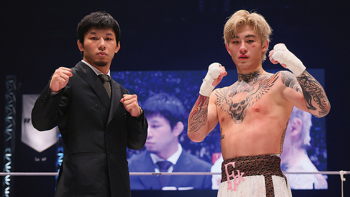 【RIZIN.41】平本蓮、“犬猿の仲”萩原京平の試合前に中指立てポーズ　勝利の萩原「お前も次勝てよ」