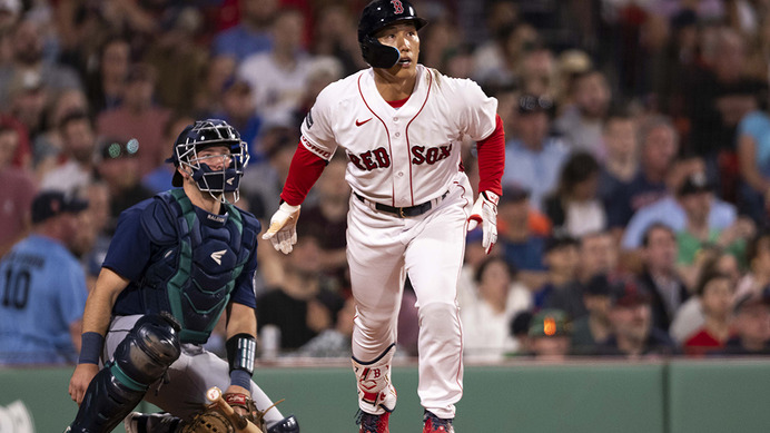 【MLB】吉田正尚、フェン直先制三塁打にフェン越え勝ち越し二塁打と3打点の大活躍でチームの連敗止めた