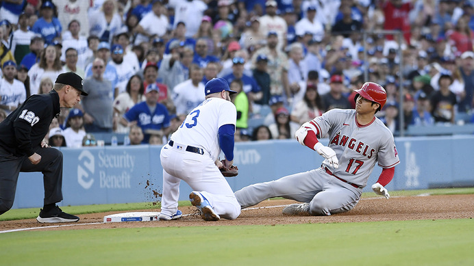 【MLB】大谷翔平、球宴前に躍動　プレーボール中前打に弾丸182キロの“俊足”三塁打　マルチ安打で打率3割復帰