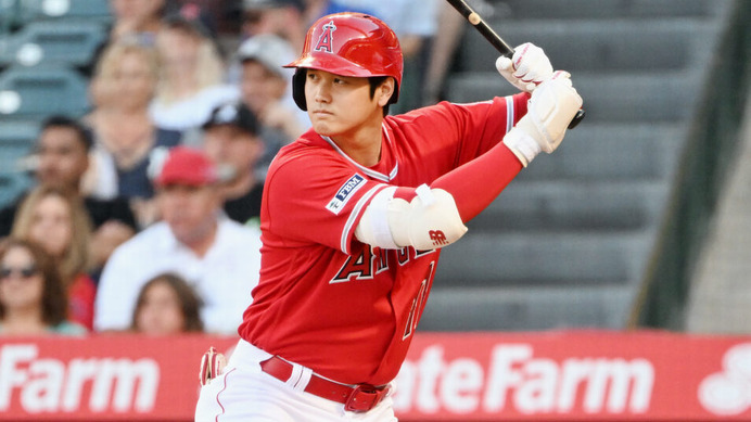 【MLB】大谷翔平、右翼線強襲178キロ弾丸タイムリー三塁打で本塁打に続き両リーグ単独トップに