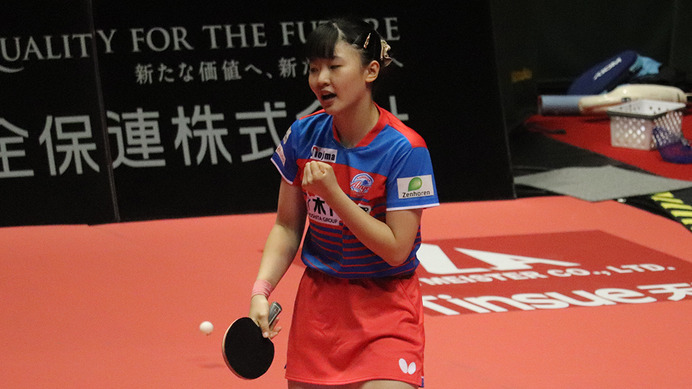 張本美和、圧巻ストレートで4－0勝利に貢献　過密日程も「疲れはあったけど怪我はなく元気」と気丈に振る舞う【Tリーグ】