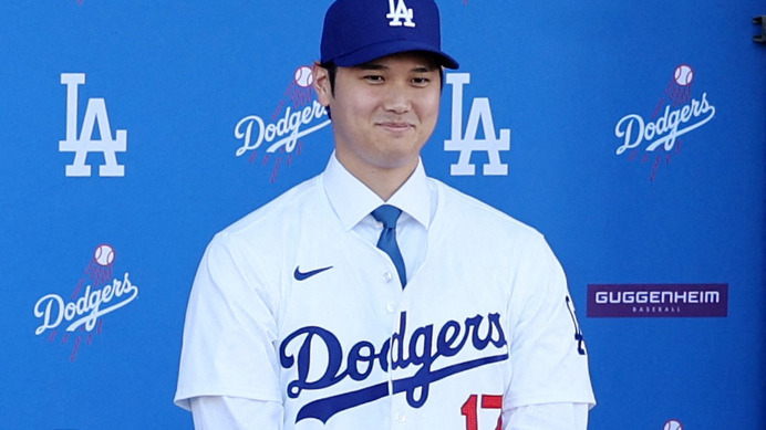 【MLB】大谷翔平、MVPわんこの名前を「デコピン」と明かす　SNSで瞬く間にトレンド入り