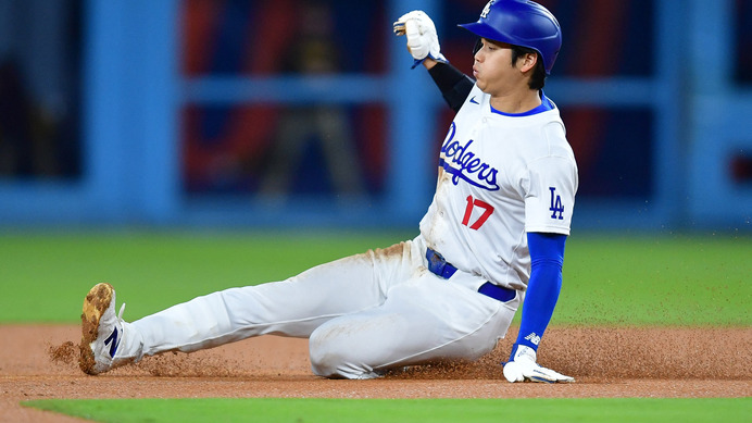 【MLB】「成功率100％」大谷翔平、11試合ぶり6個目の盗塁で“同点劇”演出　スミスの適時打で生還