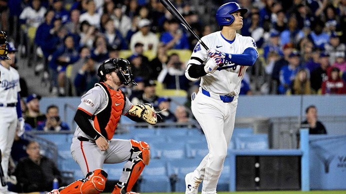 【MLB】大谷翔平「2番DH」 スタメン　“好相性”の同僚グラスノーを援護する今季8号なるか、登板時は「打率.393、2本塁打」
