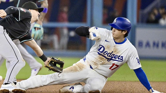 【MLB】大谷翔平、初回四球から“今季15個目”の盗塁成功　スミスの先制3ランで生還