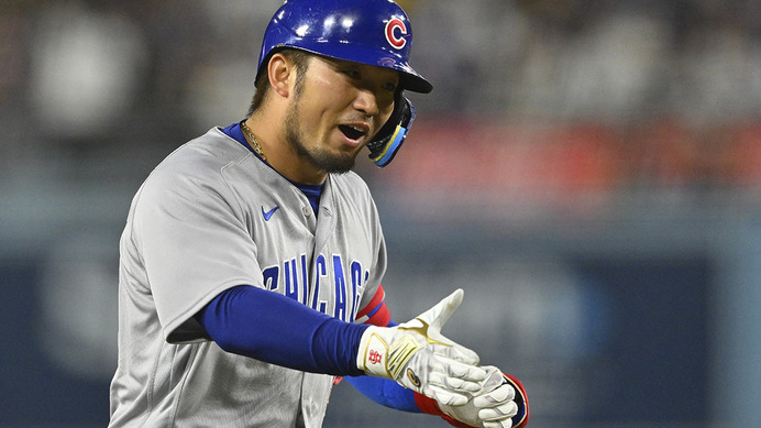 【MLB】今季初4番の鈴木誠也、バックスクリーンへ8号ソロ　通算42本塁打は“カブスの先輩”に並ぶ、メジャー自身最速ペースで量産中