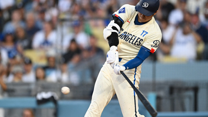 【MLB】「オオタニのトリプル」大谷翔平、28号ならずも右中間への会心162キロ三塁打　全打席出塁で打率は.314