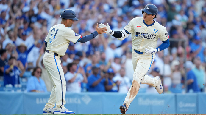 【MLB】大谷翔平、17戦9発にOPSは驚愕の「1.355」　1番起用に応える好スタッツ、現地記者が今後に言及「ベッツが復帰しても……」