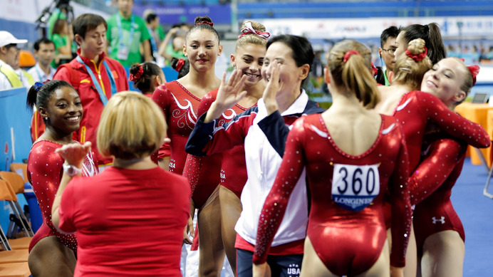 体操世界選手権（2014年10月8日）（c）Getty Images