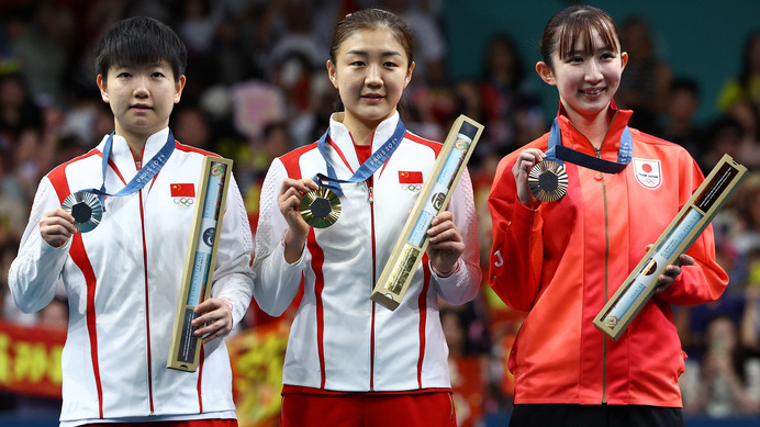 孫穎莎、陳夢を擁する中国女子の第一関門は準決勝か　台湾に勝利で韓国と激突、若きエースや経験豊富なベテランも健在【パリ五輪2024】