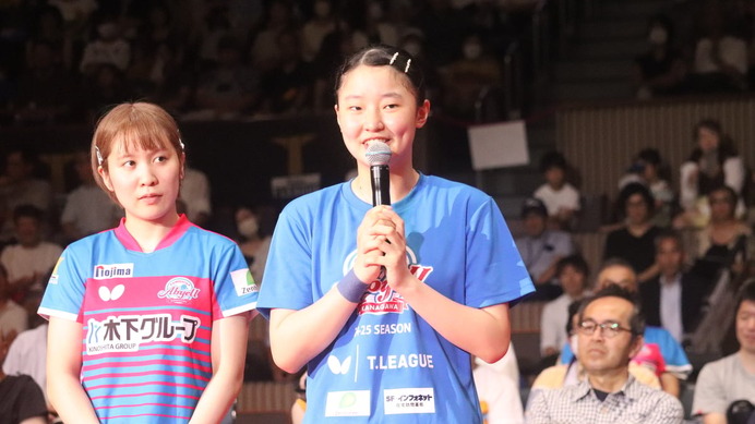 KA神奈川は張本美和が単複2点起用で長﨑美柚とダブルス　平野美宇が3番手、木原美悠が4番手で連勝狙う【Tリーグ】