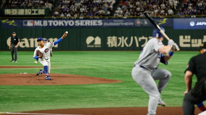 【MLB】今永昇太、全69球の公式投球データ詳細　昨季超え“高回転”フォーシームで無安打投球【3月18日ドジャース戦】