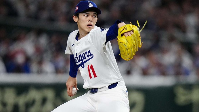 【MLB】佐々木朗希、全56球の公式投球データ詳細　ストライク率44.6%と苦戦も“最速100.5マイル”を計測【3月19日カブス戦】