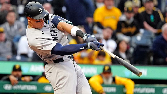 【MLB】好調ジャッジ、三冠視野の4安打「打率.411」　攻守で躍動に米メディア称賛「この男は何をやらせても上手い」