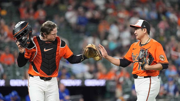 【MLB】雨で57分間中断、菅野智之はどう過ごしたか　「待ち時間はキャッチボールではなく…」　指揮官称賛「準備を怠らなかった」