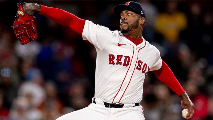 【MLB】“37歳”剛腕チャップマン、Rソックス球団記録更新の「167キロ」計測　爆速シンカーに公式驚愕「今季メジャー最速だ……」
