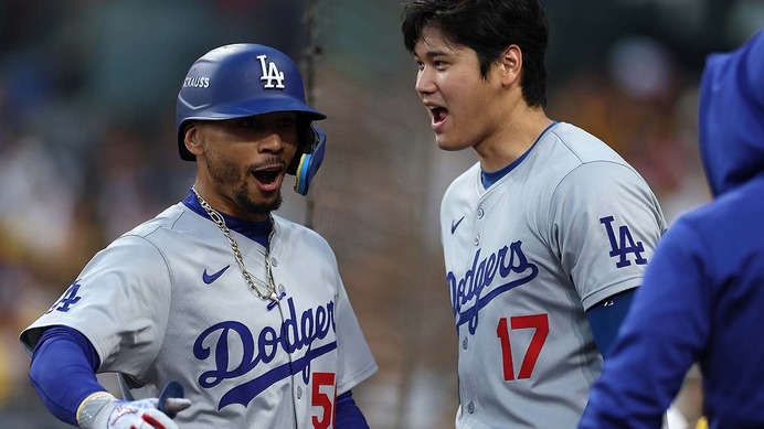 【MLB】大谷翔平が敬遠されると……「打率.750」　次打者ベッツが相手の“定石采配”に理解「ショウヘイを選択すれば、ほぼ負け戦だからね」